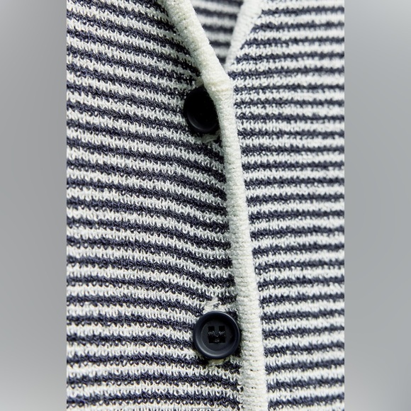 NWT ZARA LONG STRIPED KNIT DRESS - Picture 7 of 8